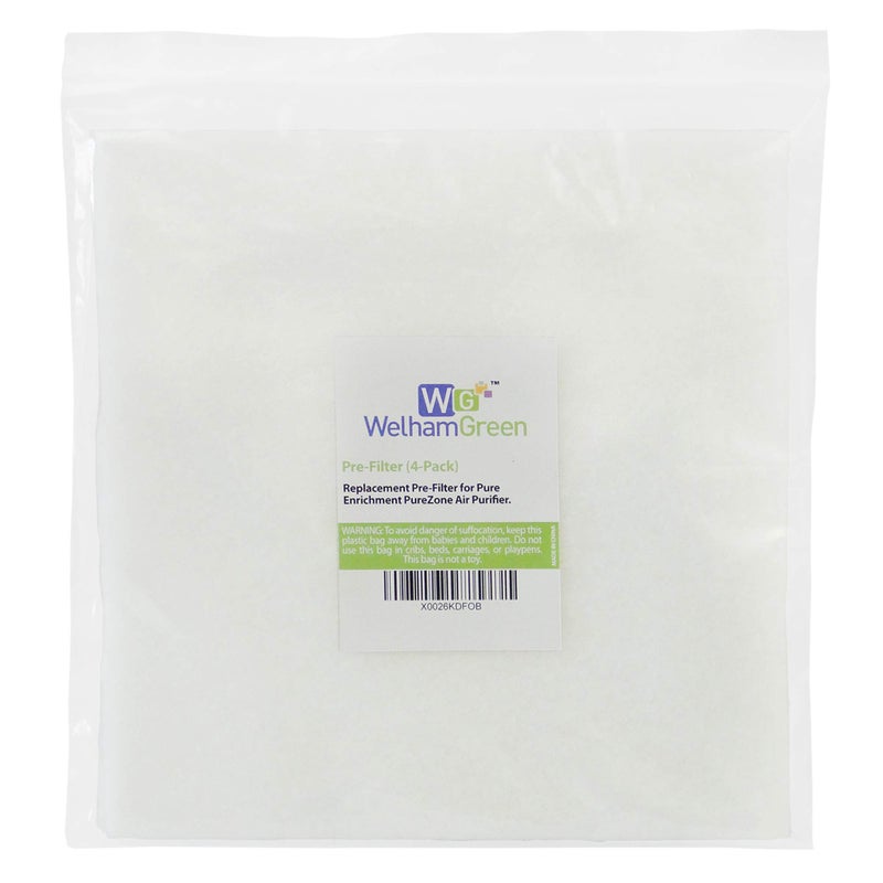 Welham Green فلتر مسبق 4-pack متوافق مع جهاز تنقية الهواء Pure Enrichment PureZone، يمدد عمر الفلتر الرئيسي - Image 5